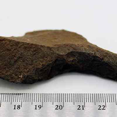 Basalt needle/gouge with ruler: Original format: Artifact; Resolution: 150 dpi