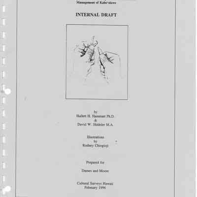 Ola i ke kai a Kanaloa: To Live in the Sea of Kanaloa-Internal Draft