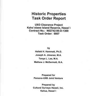 Historic Properties Task Order Report (Task Order 0007)-master text