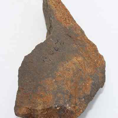 Lengthwise view of basalt needle/gouge with numbers written in ink: Original size: 9 cm; Original format: Artifact; Resolution: 150 dpi