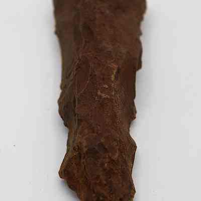 Lengthwise view of adze preform: Copyright: \\KIRC-LIB-01\Library Database\ArchvCultRes\Mstr\Terrestrial\0000252e; Origsize: 12 cm (L) x 4 cm (W); Origformat: Artifact; Resolution: 200 dpi