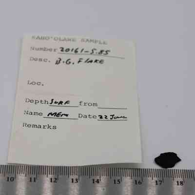 Basaltic glass flake