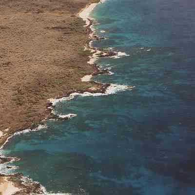 High aerial view of Honokanai'a