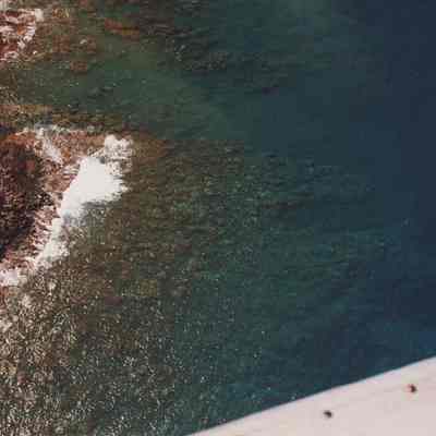 Aerial view of coastline east of Kuakamoku