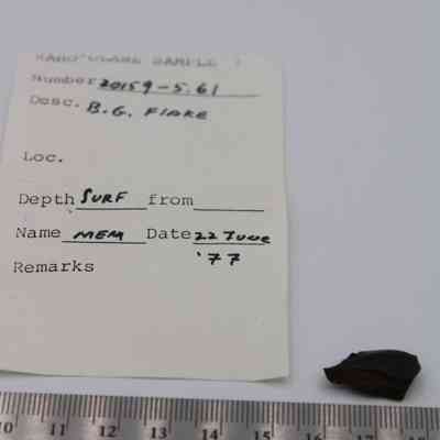 Basaltic glass flake
