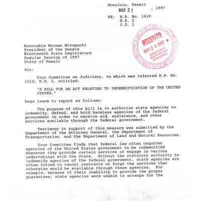Standing Committee Report No. 1143