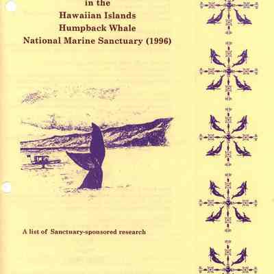 Research in the Hawaiian Islands Whale National Marine Marine Sanctuary (1996)