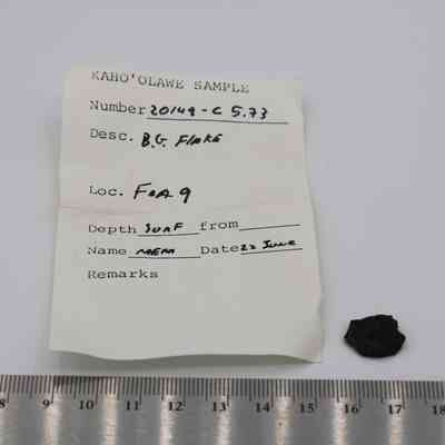 Basaltic glass flake