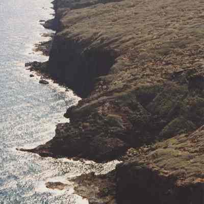 Aerial view of Hakioawa coastline