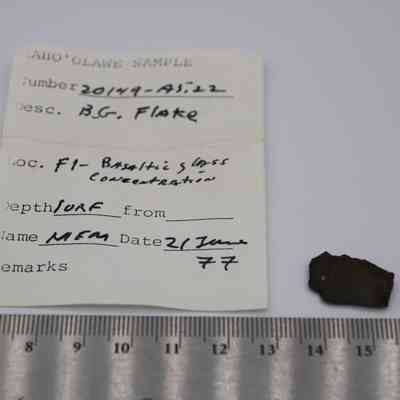 Basaltic glass flake