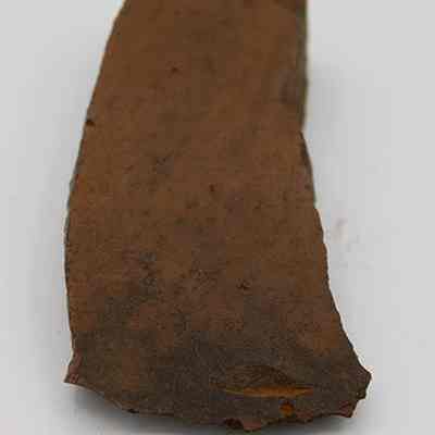 Flat side of polished fragment: Origsize: 11.5 cm (L) X 3 cm (; Origformat: Artifact; Resolution: 200 dpi