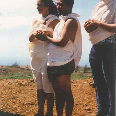 Awaiting for ceremony at rain ko'a