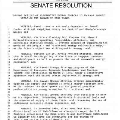 S.R. No. 54, Senate Resolution