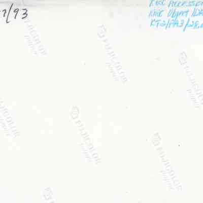 Back of photograph (KIRC Object ID #2013.019.531): The image shows the back of a photograph printed on Fujicolor paper, containing handwritten numbers, a date, and text in both black ink and blue pencil.