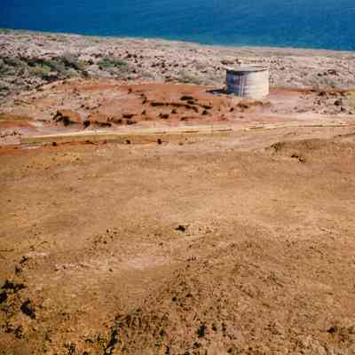 Far distant view of a water tank