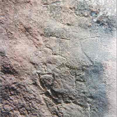 Faint petroglyphs
