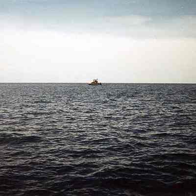 Distant view of a boat