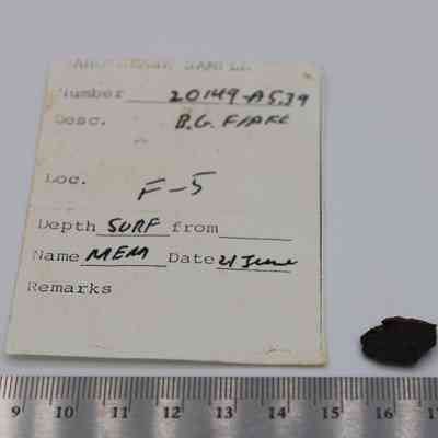 Basaltic glass flake