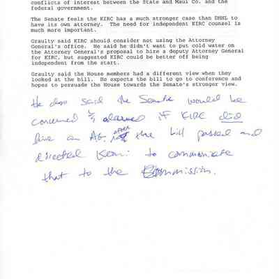 Comments by Senator Graulty regarding HB 3724