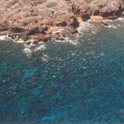 Aerial picture of Hakioawa Ili coastline