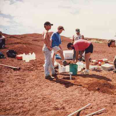 Men working on hardpan