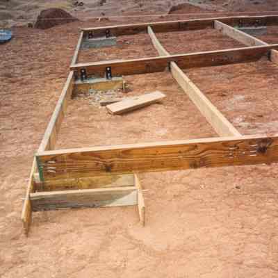 Corner of a wooden frame
