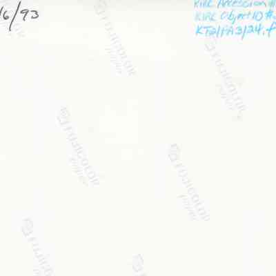 Back of photo (KIRC Object ID #2013.019.516): The image shows the back of a photo print with handwritten notes and printed "FUJICOLOR paper" repeated across, dated 10/16/93.