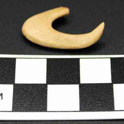 Fishhook and scale: Origsize: 2.1 cm x 1.7 cm; Origformat: Artifact; Resolution: 150 dpi