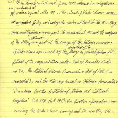 Handwritten introduction, description, methodology, and analysis