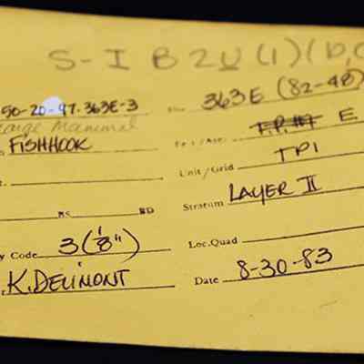 Artifact envelope for fishhook: Origsize: 3.5" x 5"; Origformat: Other; Resolution: 150 dpi