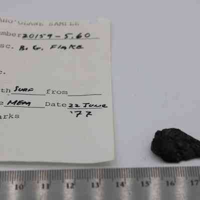 Basaltic glass flake