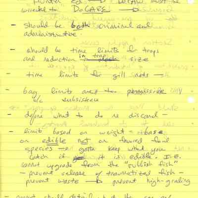 Notes regarding Gary Moniz's comments about KOMP (Kaho'olawe Ocean Management Plan)
