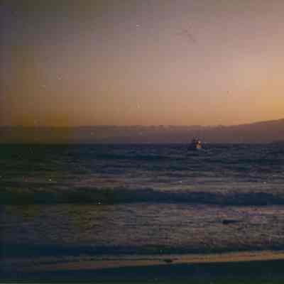 Boat at sunrise