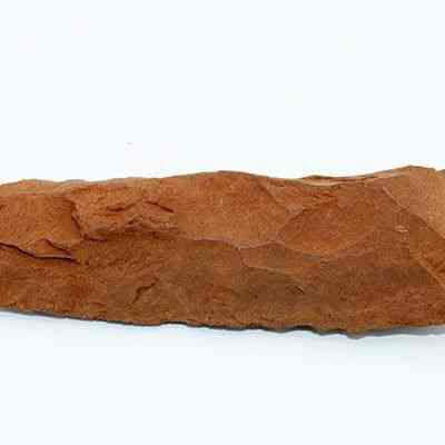 Reverse profile of adze preform #2: Origsize: 11 cm x 3.75 cm; Origformat: Artifact; Resolution: 200 dpi