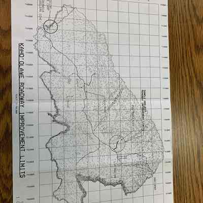 Map-Kahoolawe Roadway Improvement Limits
