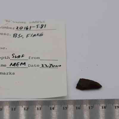 Basaltic glass flake