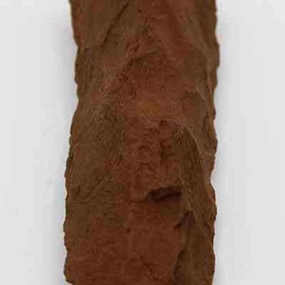 Lengthwise view of adze preform #2: Origsize: 11 cm x 3.75 cm; Origformat: Artifact; Resolution: 200 dpi