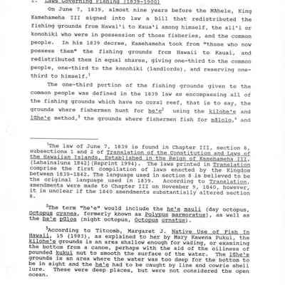 Native Hawaiian Fishing Rights Issue Paper (Final Draft)