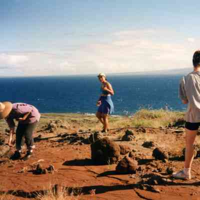 People on cliff