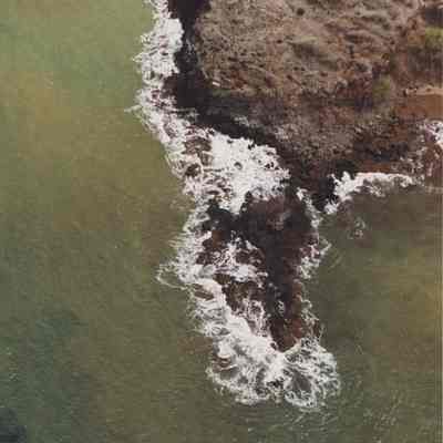 Aerial view of the western point of Kaukamoku