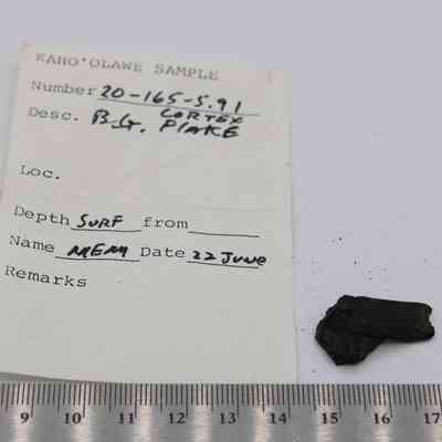 Basaltic glass flake