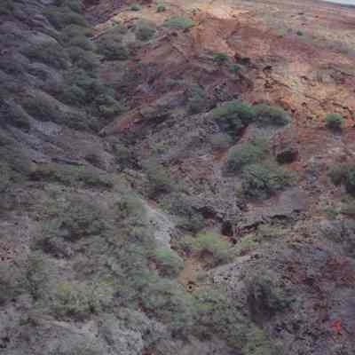 Aerial photo of gully