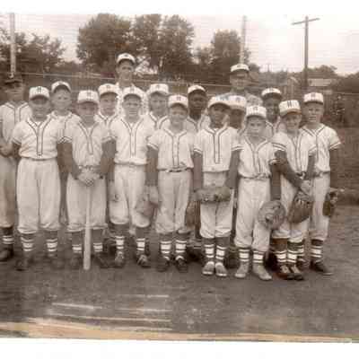 1961 Little League All-Stars. Pictured front row (L to R) are larry Snyder, Wendell Holt, Philip Young, Rickie Click, Sam Wheat, Danny Lay, and Larry Wilson. In the second row are Bobby Catlett, Dennis Holiday, Zenah teater, Marion Inman, Michael Vandyke, Donnie Mobley, Robert Meaux, and Frank Brummett. Managers W.L. Wilson and Gene Hendren are in the back row.