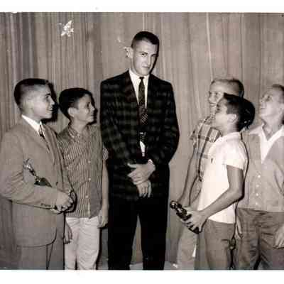 Pictured (L to R) are Robert Drakeford, Eddie Long, Terry Mobley, Bill Huston, and Hunter Coleman (1959)