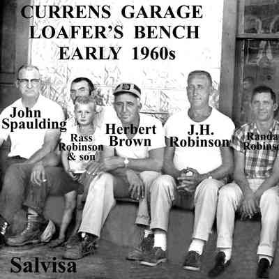 The Loafer's Bench at Curren's Garage