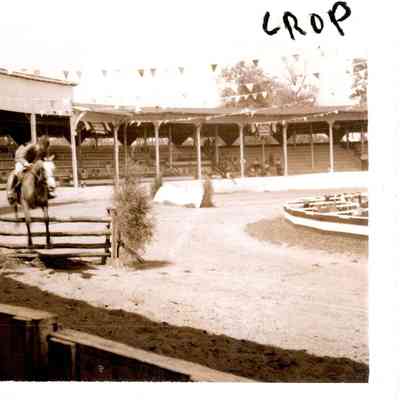 Unknown rider clears a hurdle at the fairgrounds in 1963