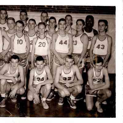 Burgin Basketball team (1960-61): Front row (L to R): Larry Yocum, Billy Cheak, Mike Bowman, and Larry Matherly, second row: Billy Sanders, Larry Cox, Bobby Cheak, Jerry Caswell, Brent Peavler, and Cecil Riley. In the back row Barry Yocum, Herbert Denny, Ira Hayslett, Billy Knight, and Fred Bowman