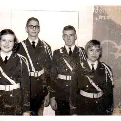 Elizabeth Allison, Nancy Bruner, Gerald Sanders, and John Grigsby (February 1959)
