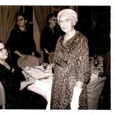 Mrs. Cuzzie Forsythe VanArsdall traveled from California to attend the Beaumont College Alumnae Association even held in September 1963.