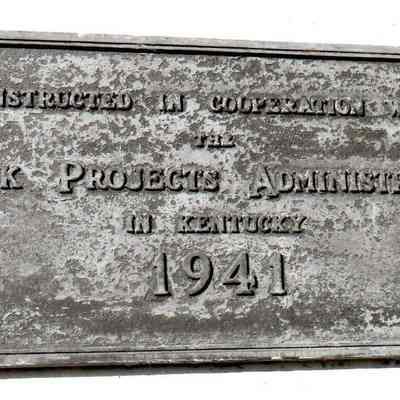 Harrodsburg Armory Dedication Plate